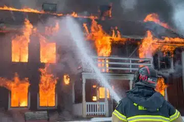 Incendie d'une maison